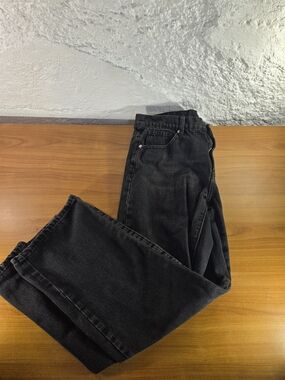 MNML Button Fly Black Denim Jeans Men's 30x30"